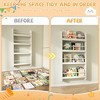 Tinyhomie 4-Tier Kids Bookshelf, Wall Mount Book Shelf Organizer for Toys and Books - 3 of 4