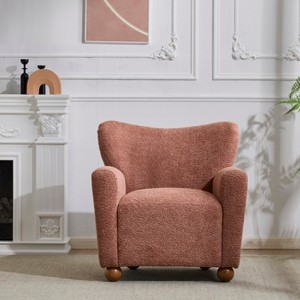 Christopher Knight Home Ember Contemporary Wingback Upholstered Accent Chair - 1 of 4