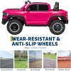 12V Kids Ride On Police Car with Remote Control, Electric Pickup Truck for Toddlers, 3 Speeds, Spring Suspension, LED Lights - 3 of 4