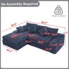 Dolonm Single Recliner Sofa: 300lb Capacity, Chenille Fabric, Ergonomic Design for Living Room/Study -6 Color - 2 of 4