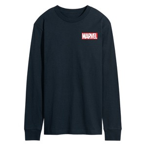 Men's - Marvel - Logo Collage Long Sleeve Graphic T-Shirt - 1 of 4