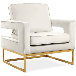 Meridian Furniture,Noah Velvet Accent Chair - 1 of 4