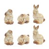 Weathered Terra Cotta Rabbit Garden Statue (Set of 6) - 3 of 3
