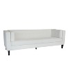 GDFStudio Sororia 89.75" Velvet Upholstered Tufted 3-Seater Sofa - 4 of 4
