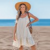 Women's Striped Spaghetti Strap Cover Up Dress with Criss-Cross Back - Cupshe - 4 of 4
