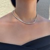 Adornia Silver Plated 3mm Tennis Chain Necklace - 2 of 4