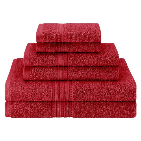 Eco-friendly Sustainable Cotton Solid Lightweight 6-piece Bathroom ...