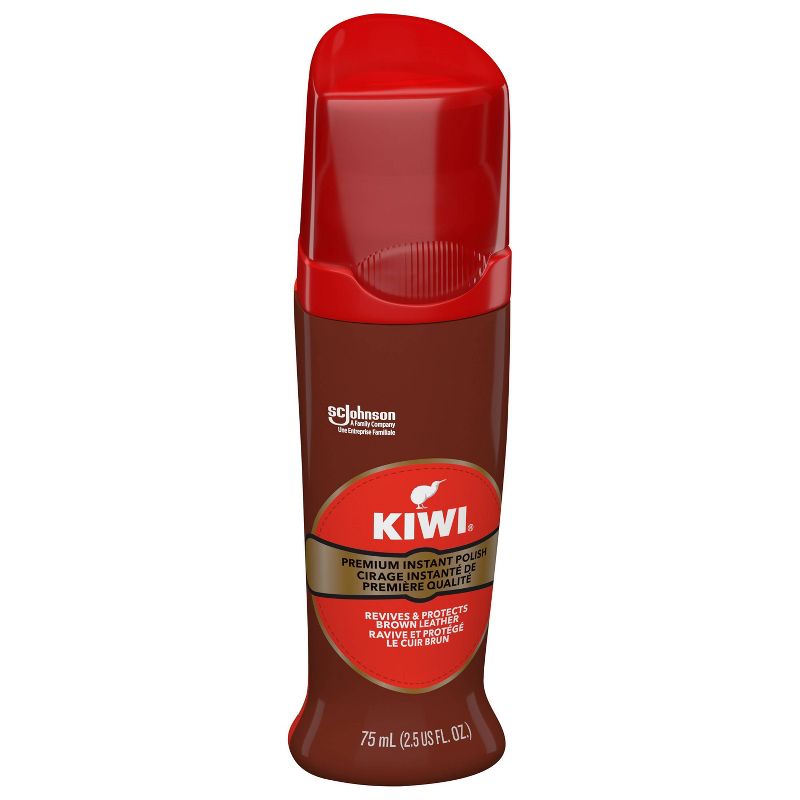KIWI Instant Shine &#38; Protect Liquid Shoe Polish Neutral Bottle with Sponge Applicator - 2.5oz, 6 of 7