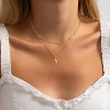 Dainty Gold or Silver Plated Initial Choker: Layered Letter Pendant Necklace for Women & Teens, Personalized Stackable Gift - 3 of 4