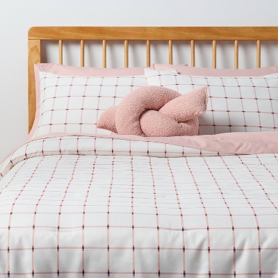 Textured Comforter and Sheet Bedding Set Pink - Room Essentials™