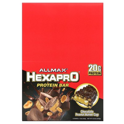 ALLMAX Hexapro™, Protein Bar, Chocolate Peanut Butter Cup, 12 Bars, 1.9 oz (54 g) Each