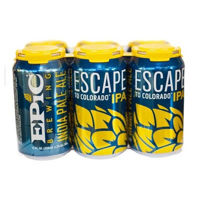 Epic Escape to Colorado IPA Beer - 6pk/12 fl oz Cans