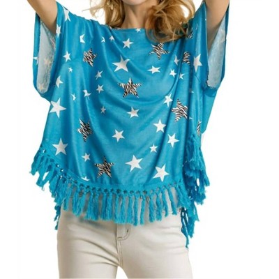 Women's Star Print Tassel Top - umgee