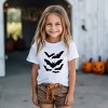 Halloween Bats Distressed - Youth Short Sleeve Graphic T-Shirt and Toddler Short Sleeve Graphic T-Shirt - 3 of 4