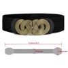 INSPIRE CHIC Knot Woven Metal Interlocking Buckle Elastic Waist Cinch Belt - 3 of 4