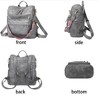 Wikineon Spacious Gray Women's Backpack: Large-Capacity Design with Multiple Compartments, Ideal for Daily Commutes, Travel, or Work - 3 of 4