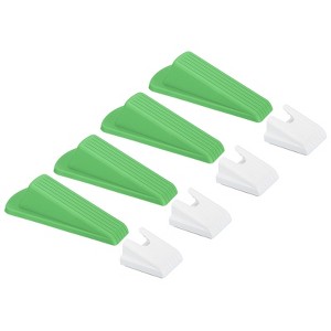Unique Bargains Rubber Durable Sturdy Non-slip Door Stop with Storage Box - 1 of 4