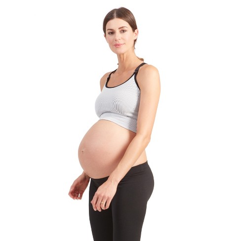 Seamless Racerback Maternity And Nursing Bra-Grey Melange-X Large | A Pea  in the Pod