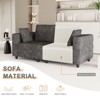 NicBex Modern Upholstered Loveseat Sofa Small Couch with Deep Cushions & Wooden Nature Legs,Couch Lounge Sofa for Living Room,Department - 3 of 4