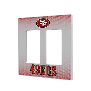 NFL NFC Teams Linen Hidden-Screw Light Switch Plate for Double Rocker - 1 of 4