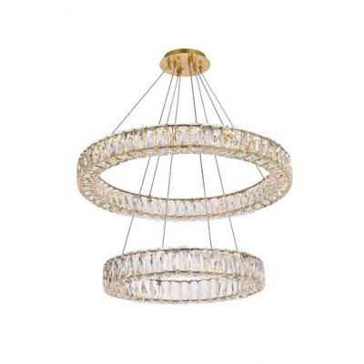 Elegant Lighting Monroe 2 - Light Chandelier in  Gold