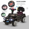 TopComfy Baby Walkers Kids Ride on Push Car, SUV Style Sliding Walking Car for Toddle, Anti dumping System, Cool, Black, 26.6"*11.2"*9.4" - 3 of 4
