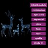 vidaXL Acrylic Reindeer Family Christmas Decoration with 300 LED Lights - Cold White - Indoor/Outdoor - 8 Lighting Modes - Set of Three - 4 of 4