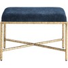 Meridian Furniture,Valley Chenille Fabric Bench - 3 of 4
