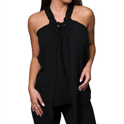 Women's Rope Neck Halter Top - Pine Apparel