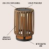 JONATHAN Y Sawara Modern Minimalist Faux Rattan Integrated Indoor/Outdoor LED Solar Powered Lantern - 3 of 4