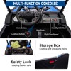 24V Kids 4WD Off-Road Electric Ride-on, 2-Seater with Tent, Shock Absorbers, 3-Speeds (4 MPH), LED Lights, Music, 110 Lbs Load Capacity - 4 of 4