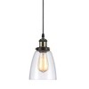 Chloe Lighting Manette Industrial-Style 1 Light Rubbed Bronze Ceiling Mini Pendant 6" Shade - 3 of 4