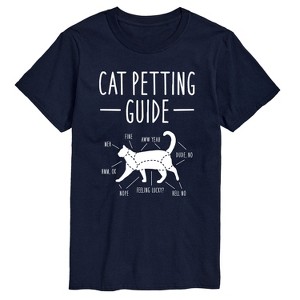 Men's - Instant Message - Cat Petting Guide Short Sleeve Graphic T-Shirt - 1 of 4