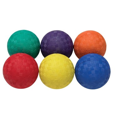 Sportime Smallest Playground Balls, 2-1/2 Inches, Assorted Colors, set of 6