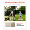 VEVOR Garden Stepping Stones, 4Pcs 15.5 x 15.5 in, Decorative Stepping Stones with Stakes, Weather-Resistant Plastic Pathway Pavers, Beige - 3 of 4