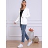 Allegra K Women Long Knit Button Down Open Front with Pockets Casual Spring Fall Winter Cardigan Sweater - 4 of 4
