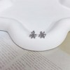 Hypoallergenic Snowflake Studs: 20g Screw Back Earrings for Cartilage & Tragus. - 2 of 4