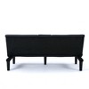 67" PVC 2-Seater Sofa Bed with Cup Holder & Foldable Design - 4 of 4