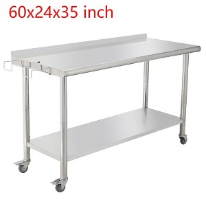 Stainless Steel NSF Commercial Work Prep Table Height Adjustable - 1 of 4