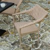 Merrick Lane Fade and Weather Resistant Modern PE Rattan Patio Dining Chair with Reinforced Steel Frame - 4 of 4