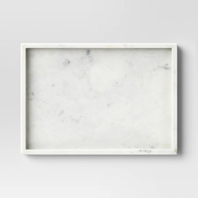 Rectangle Marble Tray White - Threshold&#8482;