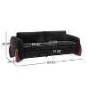 Christopher Knight Home Miles Modern Chenille 89" 3-Seater Sofa with Rubberwood Legs - 3 of 4