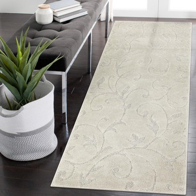 GAOMON Modern Boho Floral Rug, High-Low Pile Area Rug, Textured Indoor Carpet for Living Room, Bedroom, or Office Decor