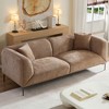 82.7'' Modern Boucle Fabric Sofa with Thickened Cushions, Curved 3-Seater Couch for Living Room & Bedroom - 4 of 4