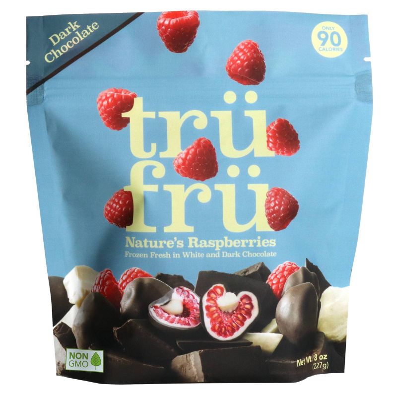 Tru Fru White &#38; Dark Chocolate Frozen Whole Raspberries  - 8oz, 1 of 15