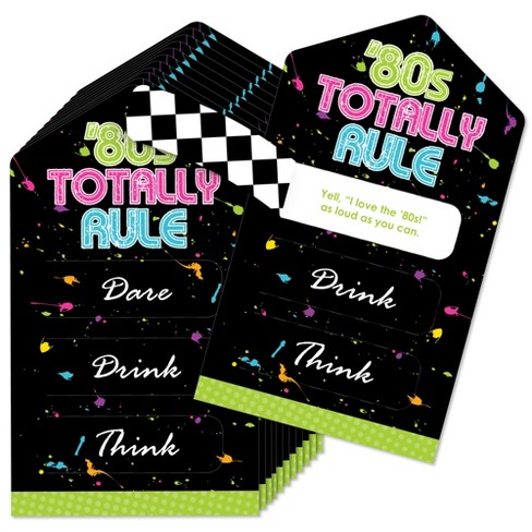 Big Dot of Happiness Las Vegas - Casino Party Game Pickle Cards - Dare,  Drink, Think Pull Tabs - Set of 12