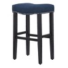 WestinTrends 29" Upholstered Saddle Seat Barstool and Counter Stool - 4 of 4