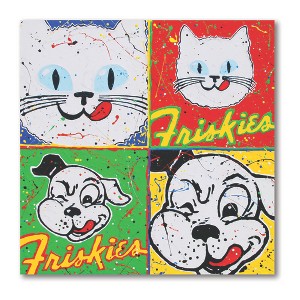 Courtside Market Drizzle Friskies Cat & Dog Gallery-Wrapped Canvas - 1 of 4