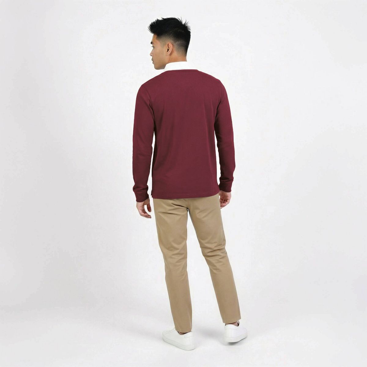 NCAA Alabama Crimson Tide Men's Champion Long Sleeve Polo Shirt - thumbnail 2