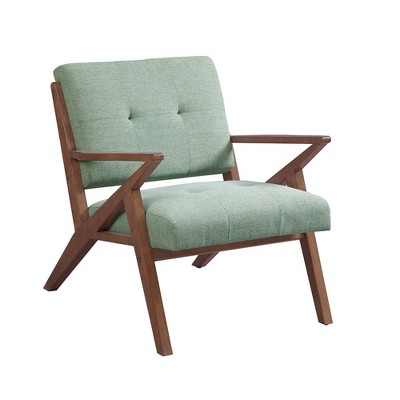 OUTSUPPLY Mid Century Lounge Chair, 300lb Capacity Tufted Accent Chair with Solid Wood Frame